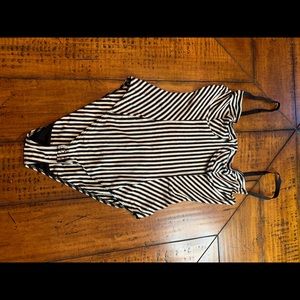 Barely Worn Striped Bustier Bodysuit!